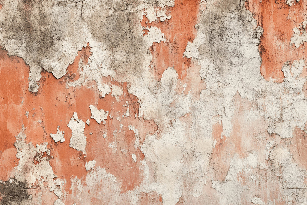 Design file showing concrete effect pattern with terracotta tones and weathered texture detail