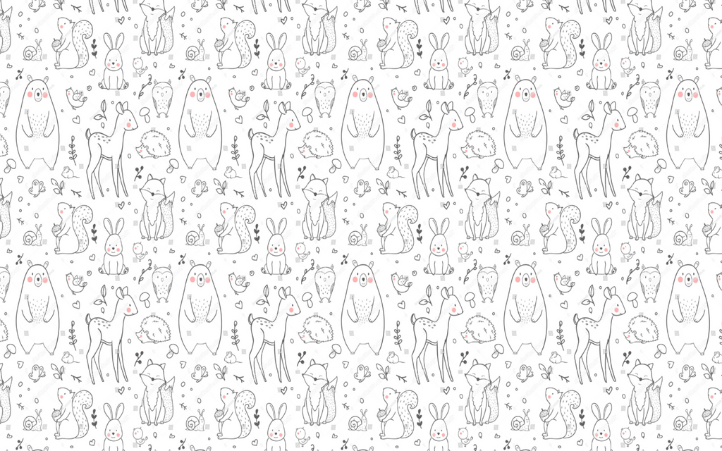 Jungle Animals design file showing detailed safari pattern with tiger and giraffe