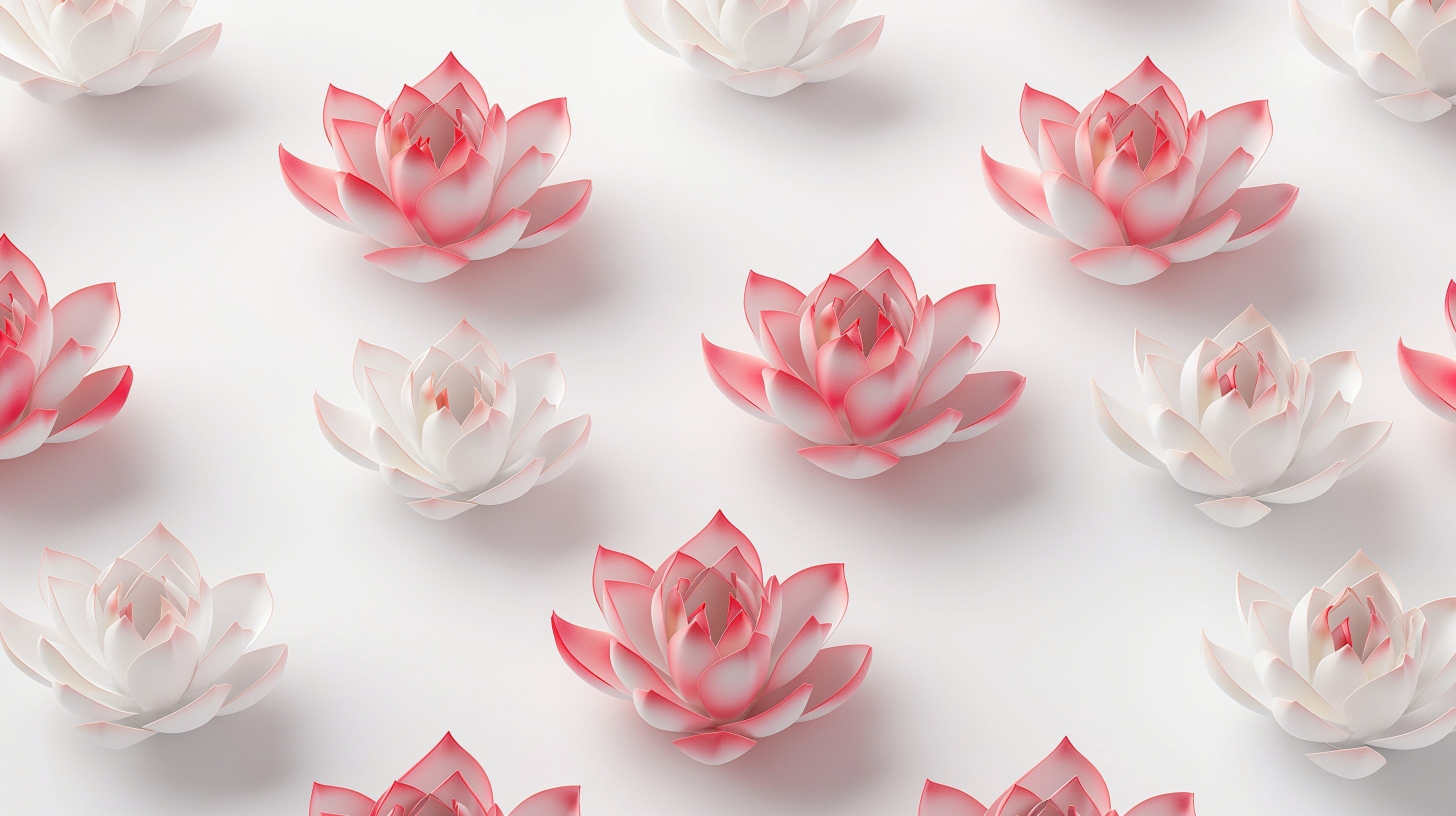 3D Pink Lotus Wallpaper design file showing detailed floral pattern with soft coral-pink gradients