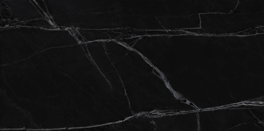 Design file of black marble pattern with detailed white veining texture