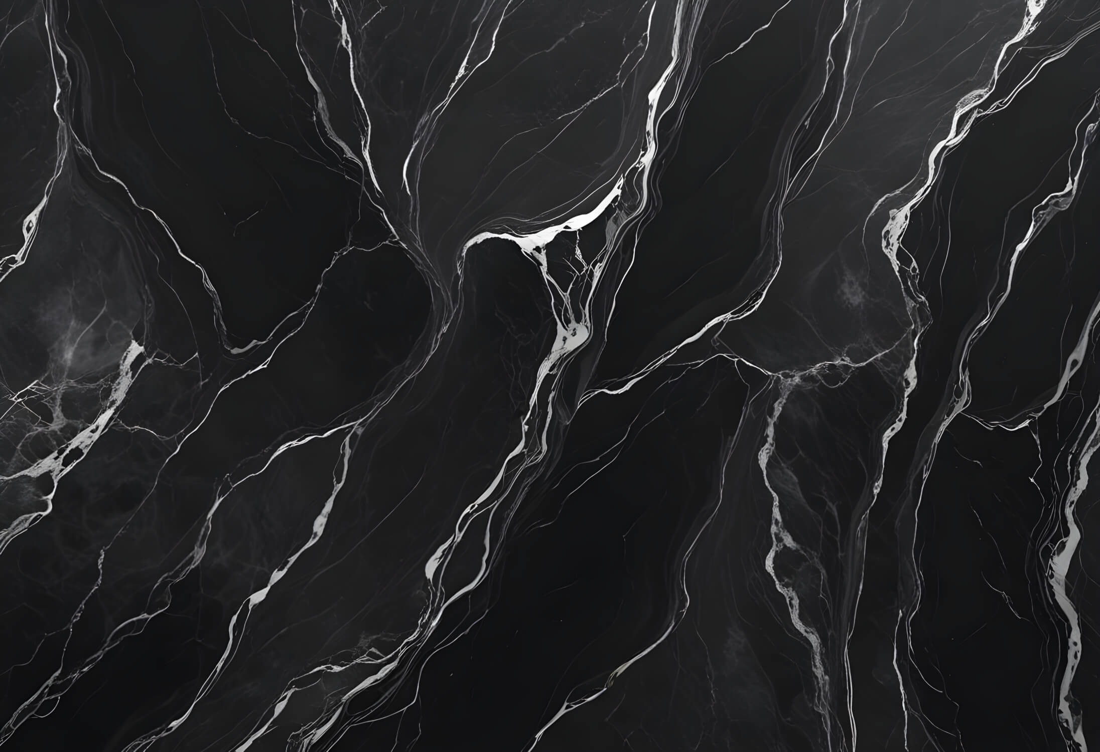 Design file of black marble pattern with white veins showing intricate stone details