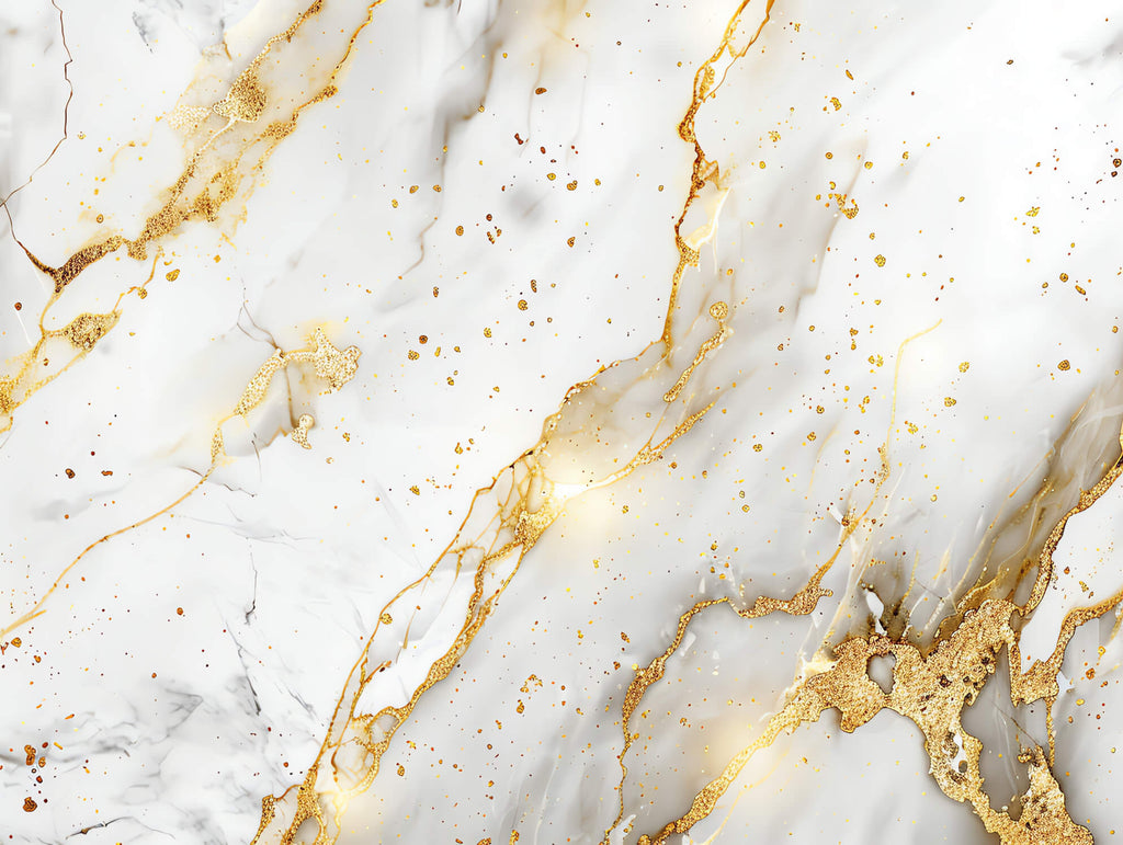 White and gold marble design file showing intricate vein pattern and texture details