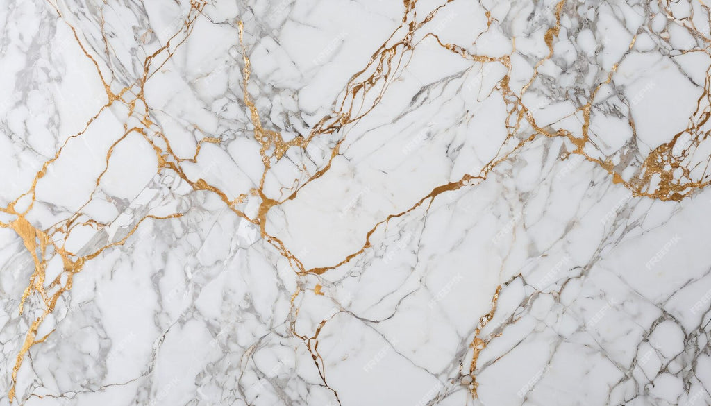 White and gold marble wallpaper design file showing intricate vein pattern
