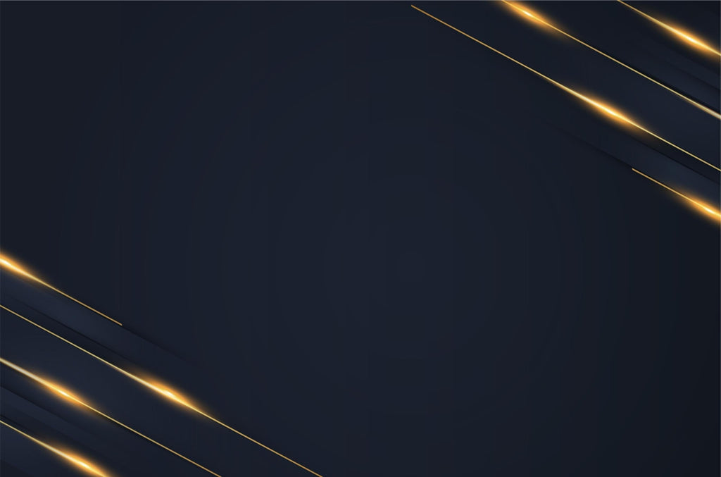 Design file of navy blue geometric pattern with flowing gold lines on dark background