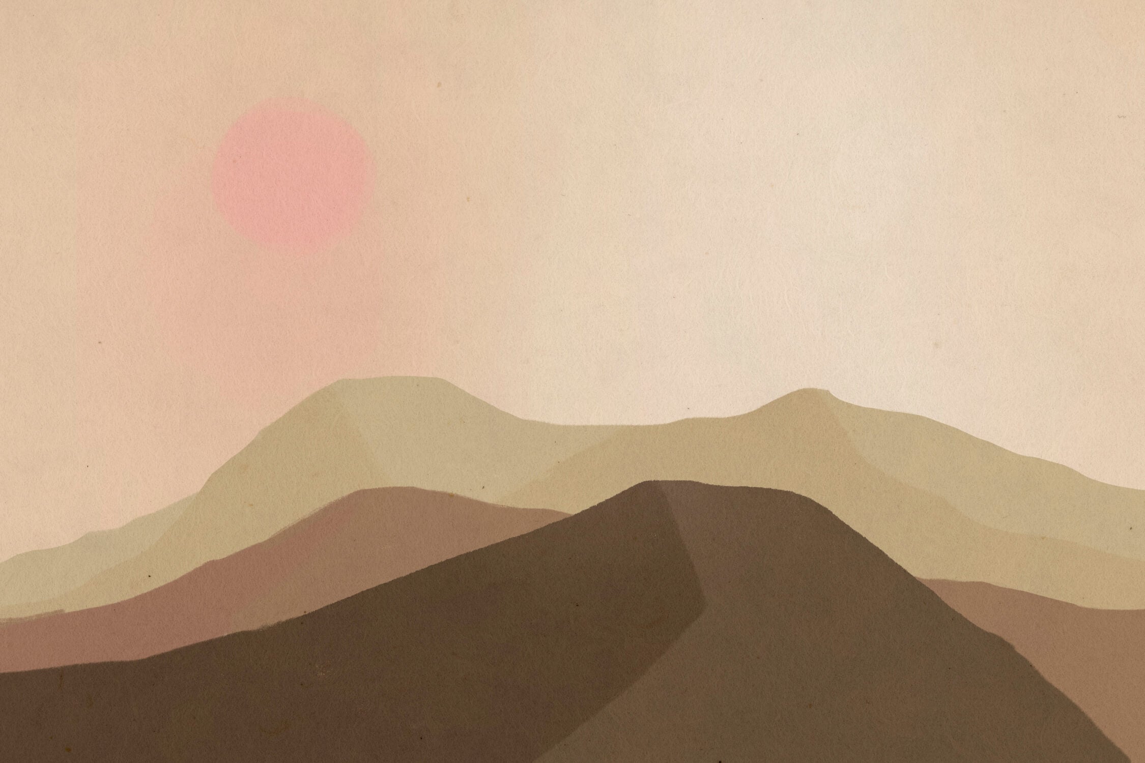 Mountain and desert sunset design file showing full pattern and color detail