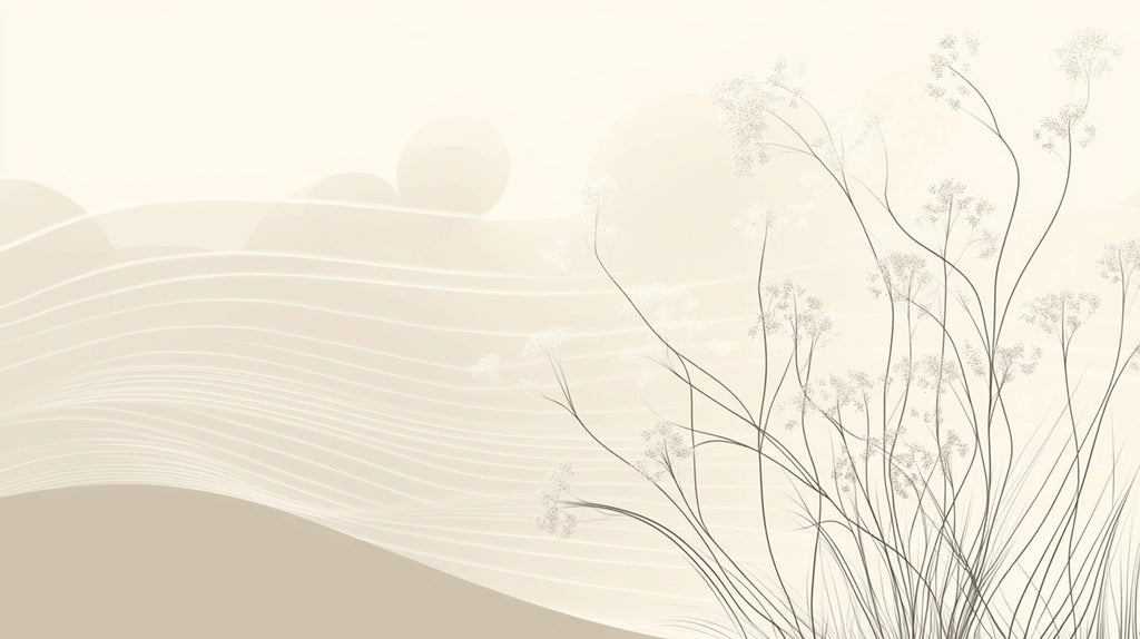 Nature wallpaper design file showing delicate floral pattern on beige background