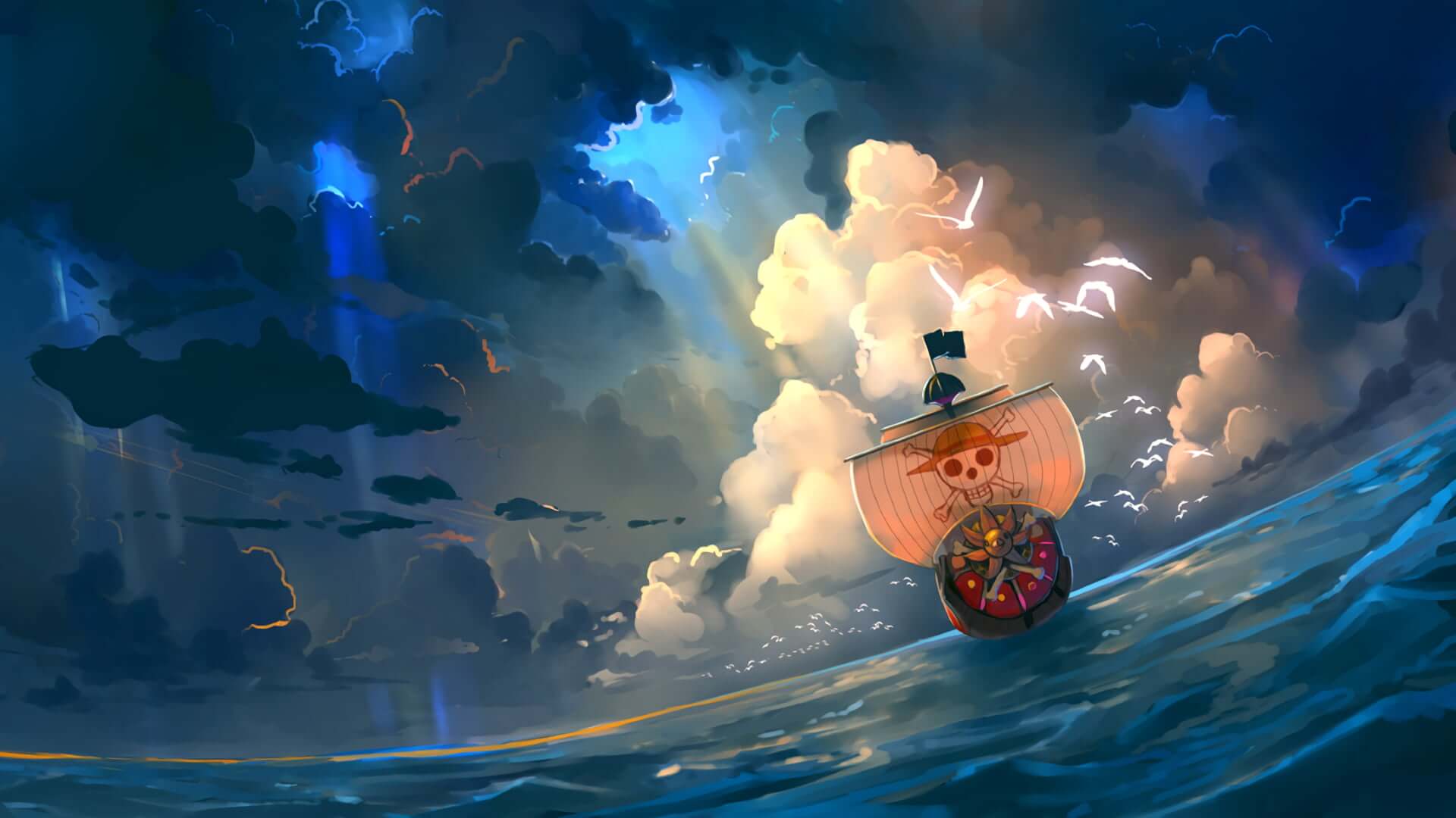 Pirate ship design file showing intricate details of the mystical night sky pattern