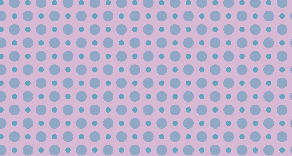 Polka dot wallpaper design file showing blue circles pattern on pink background