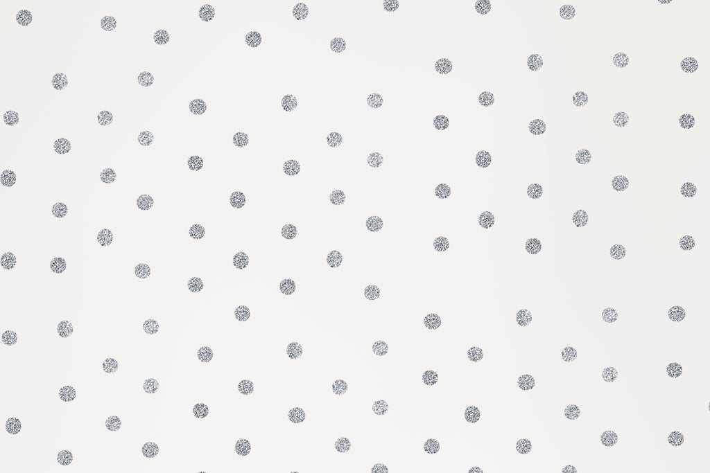 Silver polka dot wallpaper design file showing detailed sparkle pattern and texture