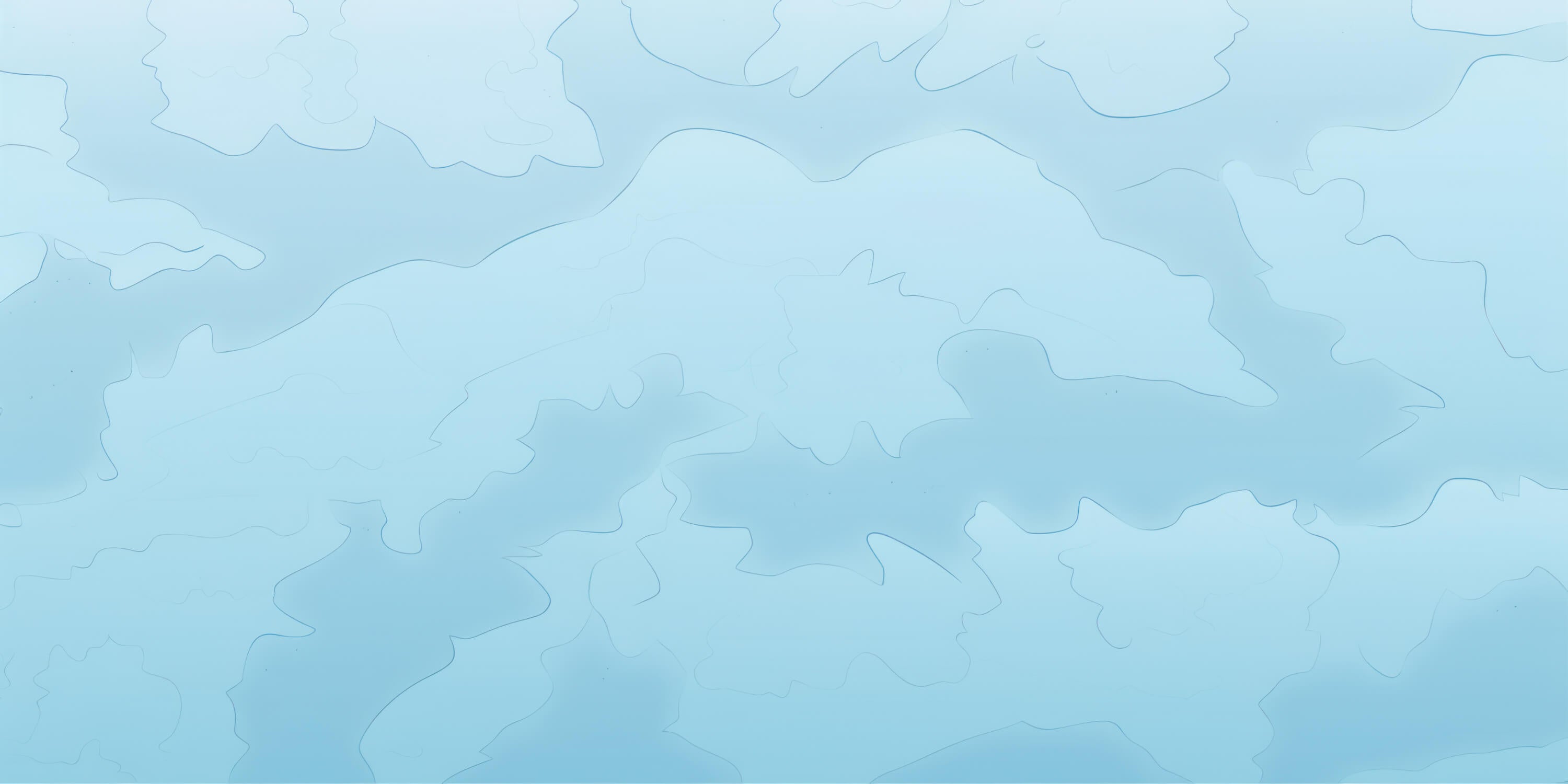 Design file showing detailed cloud pattern and ethereal sky mural texture