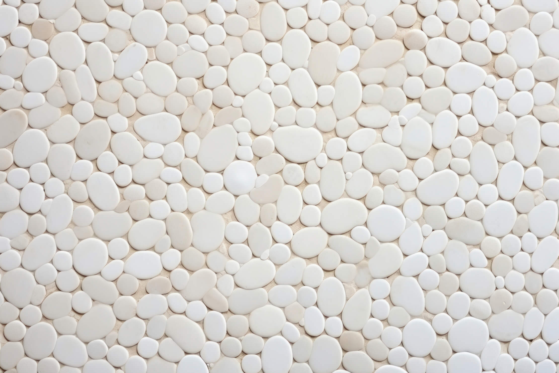 White pebble pattern design file showing intricate 3D stone texture details
