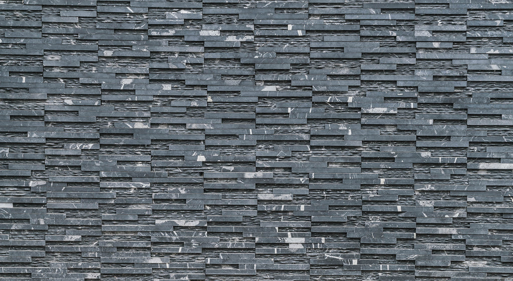 Stone wall mural design file showing detailed slate texture and pattern