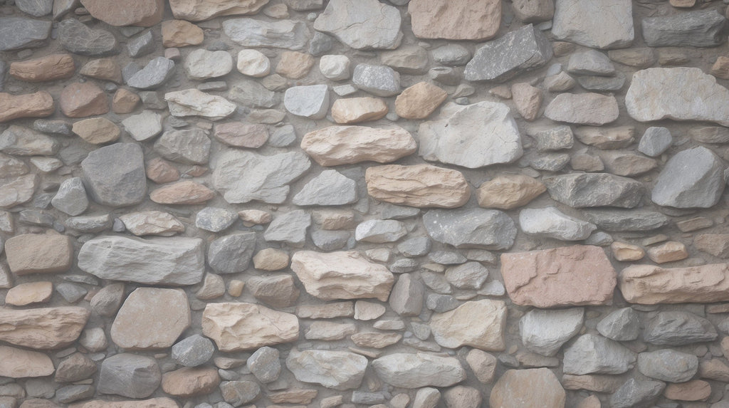 Stone wall pattern design file showing detailed texture and natural stone effect