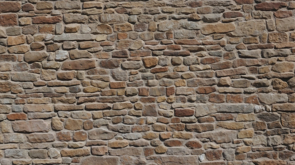 Rustic stone wallpaper design file showing detailed texture and natural color variations