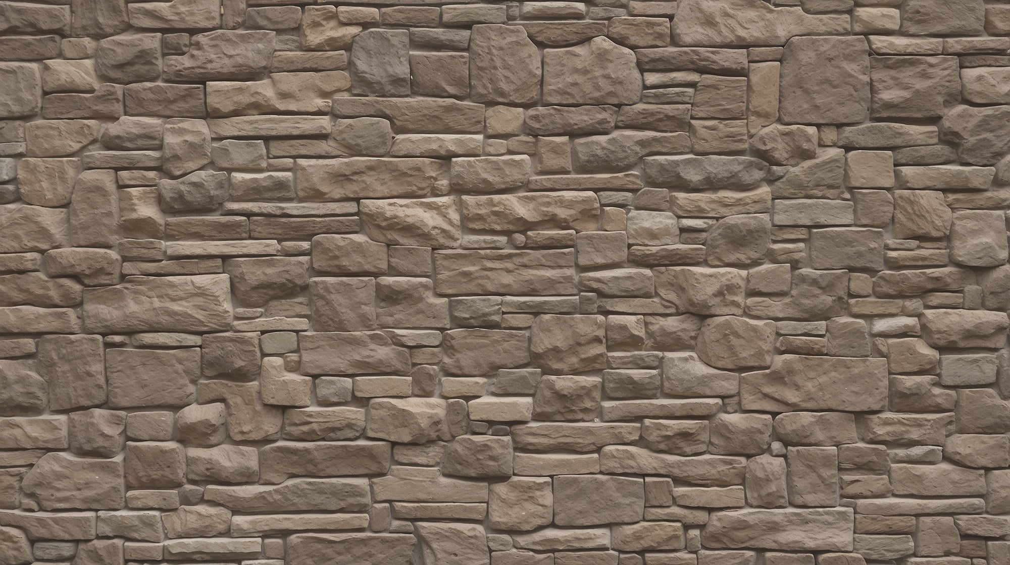 Brown stone wall pattern design file showing detailed natural rock texture and shadows