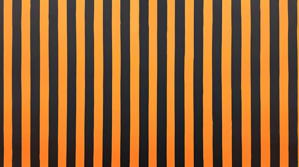 Orange and black striped wallpaper design file showing precise vertical pattern