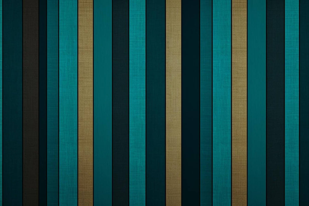 Design file showing teal and gold striped pattern with textured finish