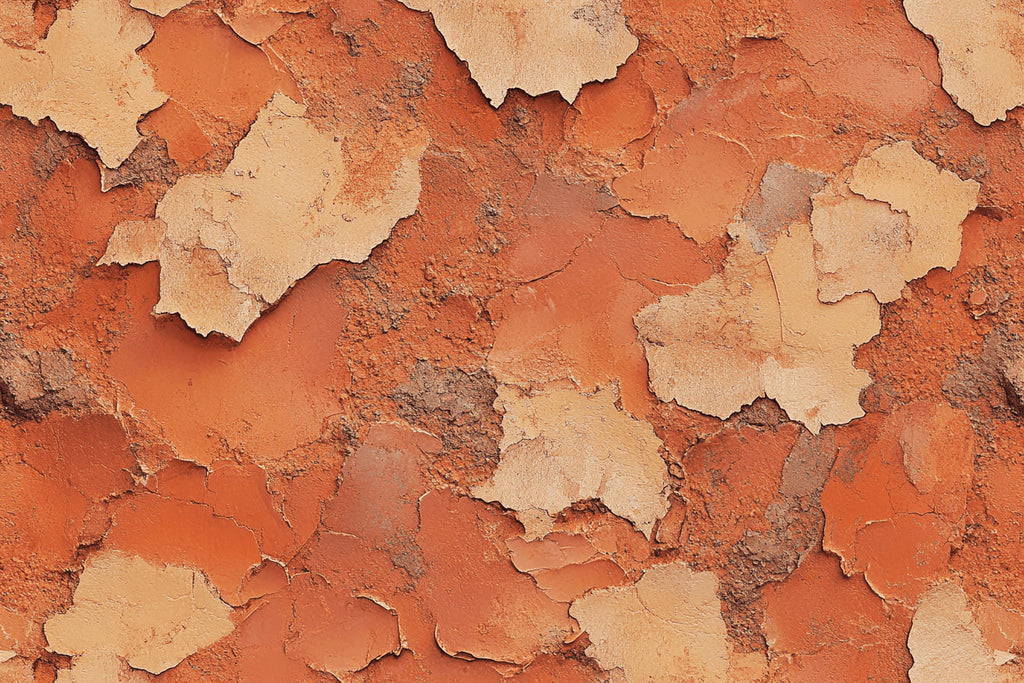 Terracotta peeling paint design file showing rich texture and earth tones