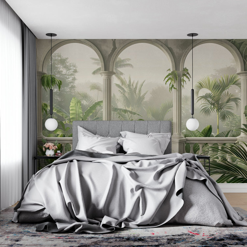 Dramatic 3D Tiger Wallpaper bringing life to teen bedroom with gaming setup