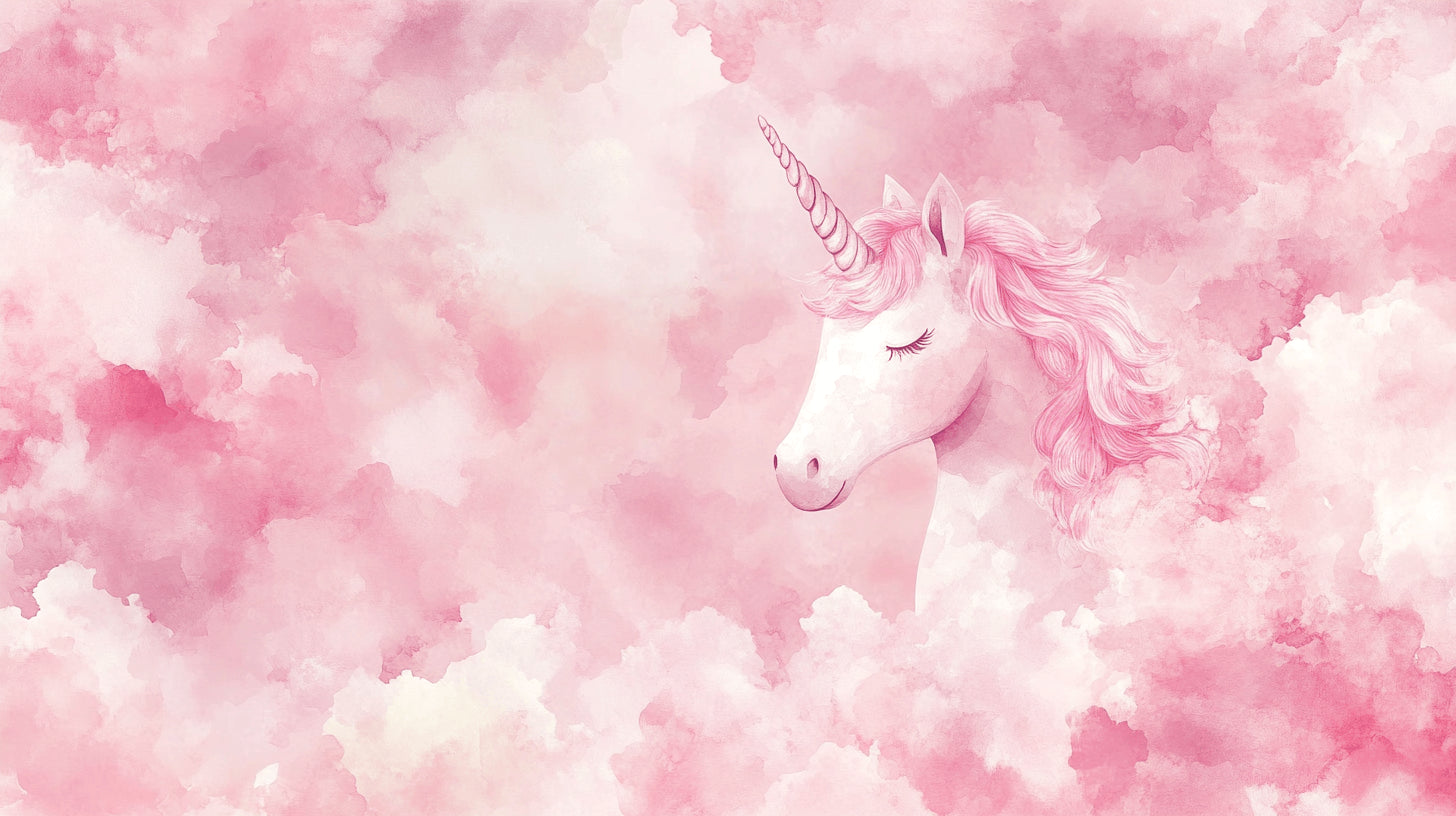 Unicorn and pink clouds design file showing full pattern detail