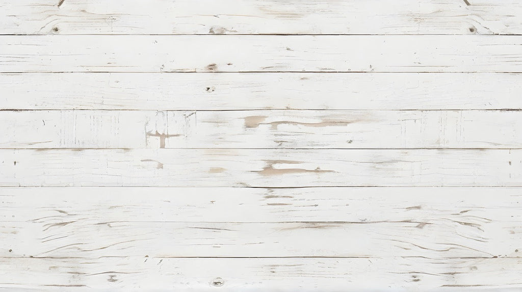 White distressed wood plank wallpaper design file showing detailed grain and texture pattern