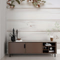 White washed wood plank wallpaper in a bright Scandinavian living room with modern furniture