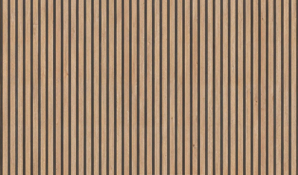 Vertical oak slats wallpaper design file showing detailed wood grain texture and pattern